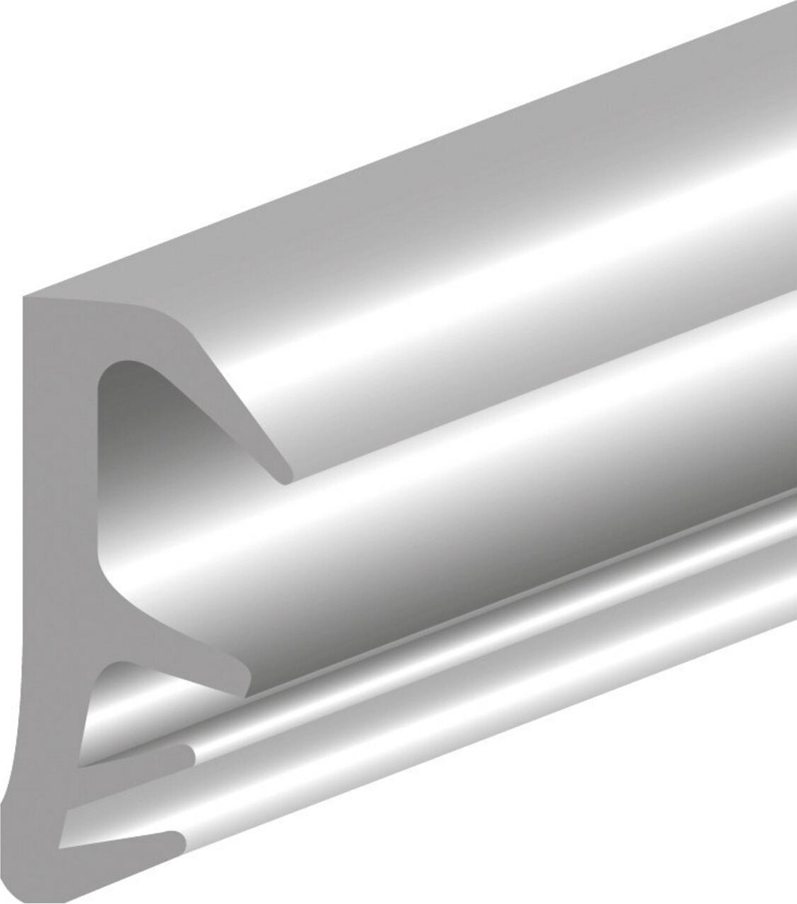 Elton Flgelfalzdichtung 4050 DIY Lnge 5 m zum Einfrsen PVC blank wei 0500143