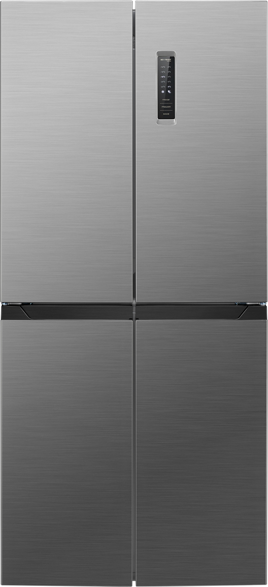 Bomann French Door Kühlschrank No Frost | Kühlschrank mit Gefrierfach 362L | Side by Side Kühlschrank mit MultiAirflow-System | KG 7358 inox 773589