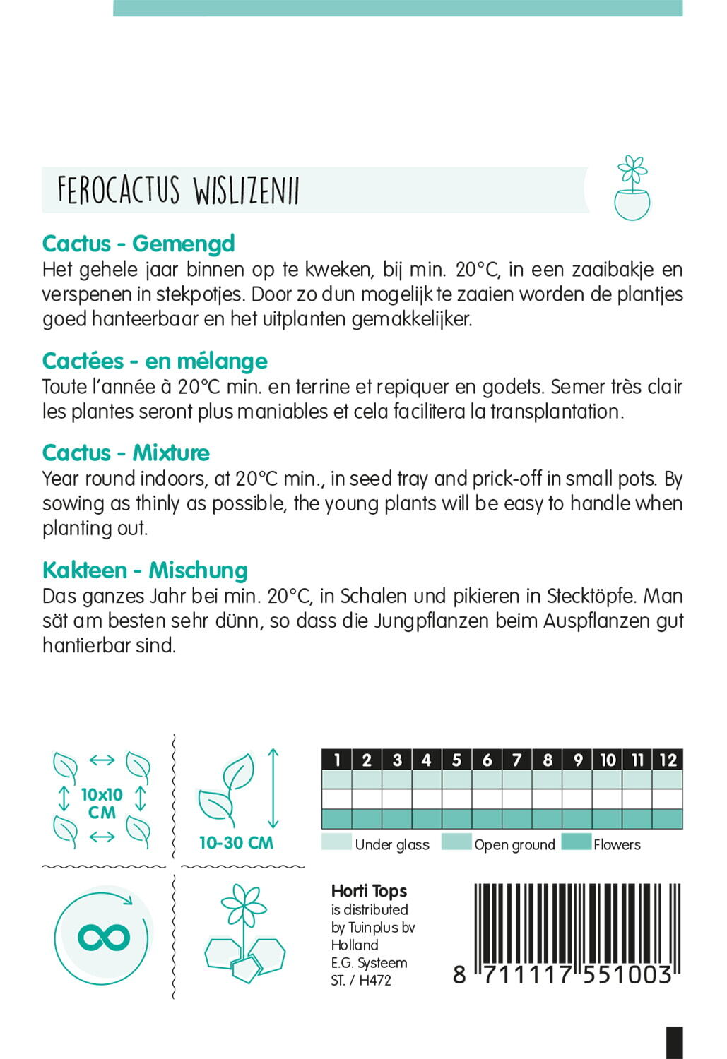 Kakteen Mischung | Kaktussamen von Hortitops 15510-ht
