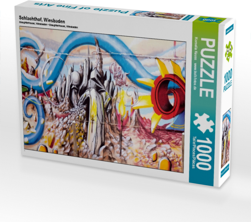 Calvendo Schlachthof, Wiesbaden 1000 Teile Puzzle quer 640x480mm, Kauss Korn; 7352368