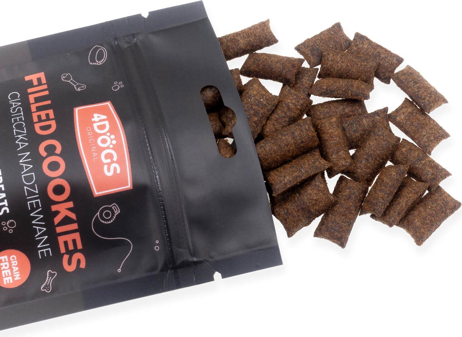 4DOGS Ciasteczka dla psa Treserki z porożem jelenia 60g