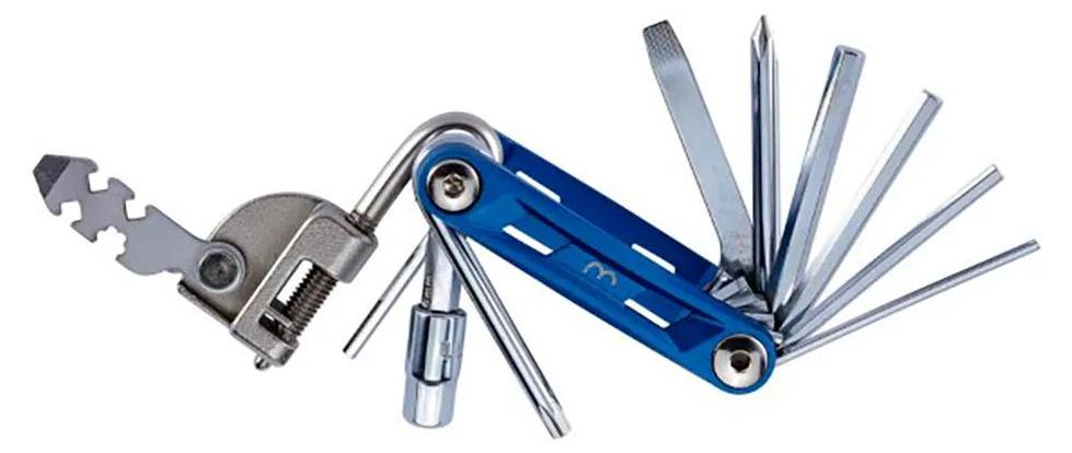 BBB Cycling PrimeFold L, Werkzeug für Fahrräder, Fahrrad-Universalwerkzeug, Aluminium, Blau, Aluminium, T25, 2,2.5,3,4,5,6,8 mm H8228P