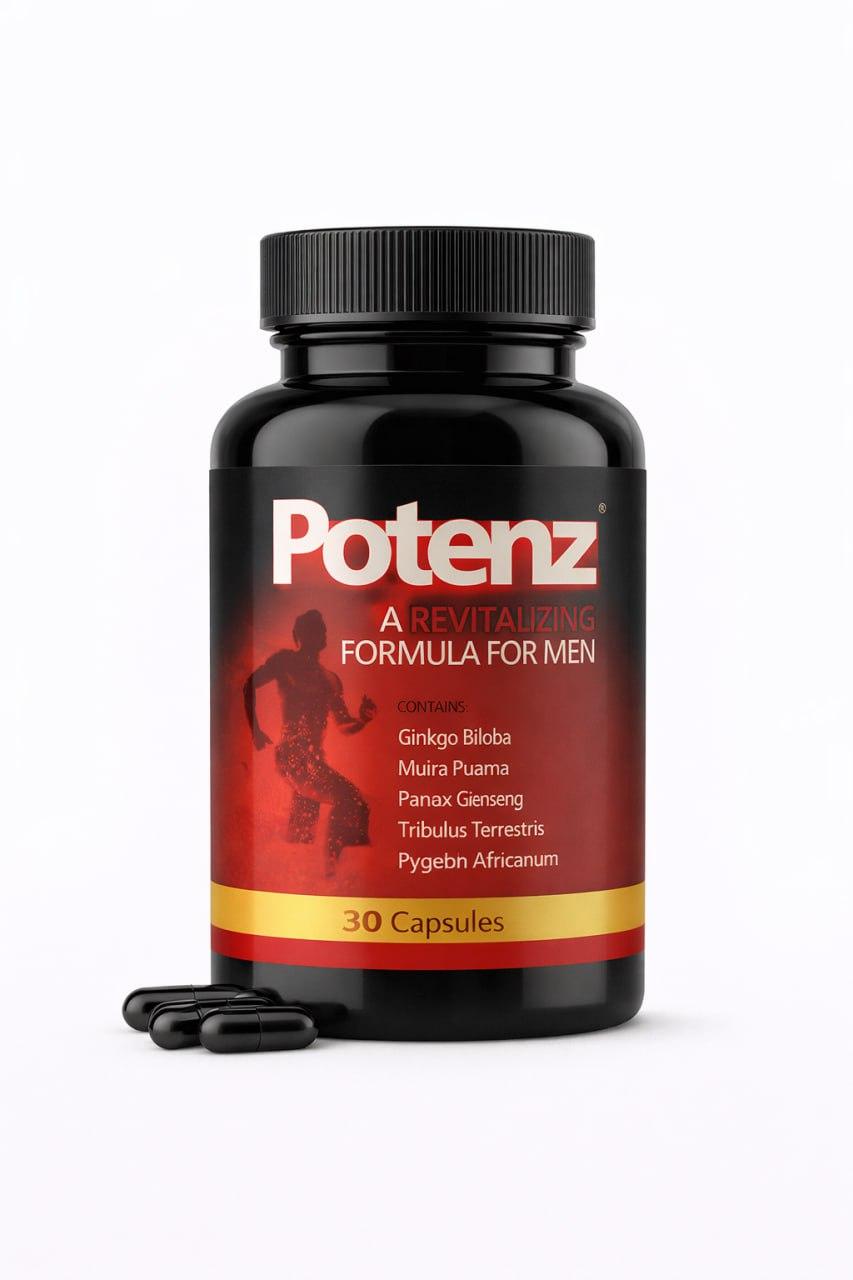 GLOBAL D LTD Potenz – Vitalitäts- & Energiekapseln für Männer – 30 Kapseln