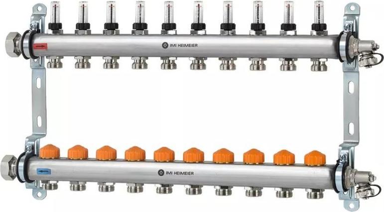 Rozdeľovač podlahový Imi Heimeier DYNACON ECLIPSE 10 OKRUHOV 9340-10.800