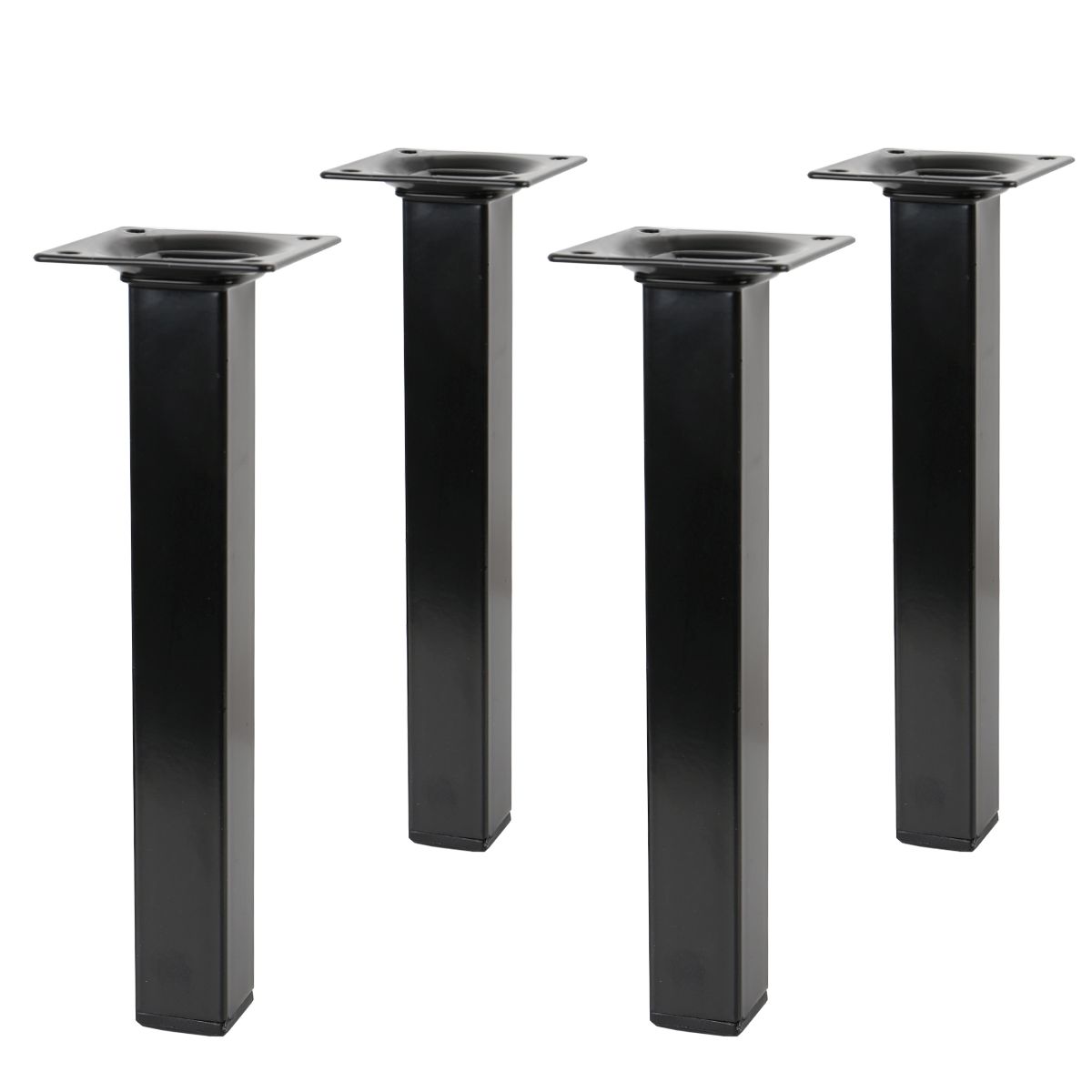 Tischfüsse 4er Set Ausführung Edelstahl Optik 710mm Höhe ø 60mm Möbelbeine Stahl 
