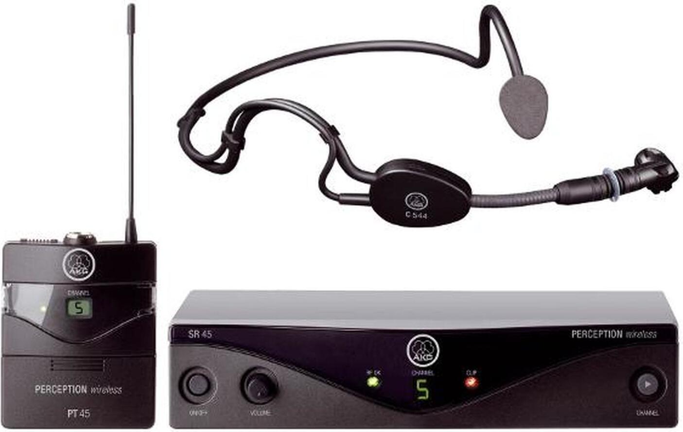 AKG Headset Funkmikrofon-Set PW45 SPORT Übertragungsart:Funk AKGPW45SSETISM