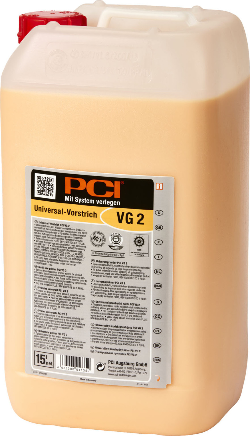 PCI VG 2 15l Kanister gelblich-orange 4135