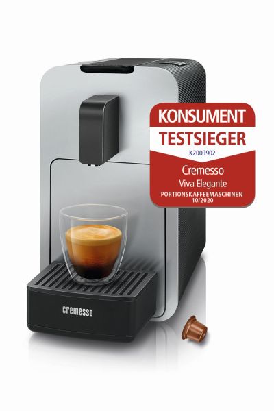 Cremesso Viva Elegante silber Kapselmaschine B07CD8N8R8