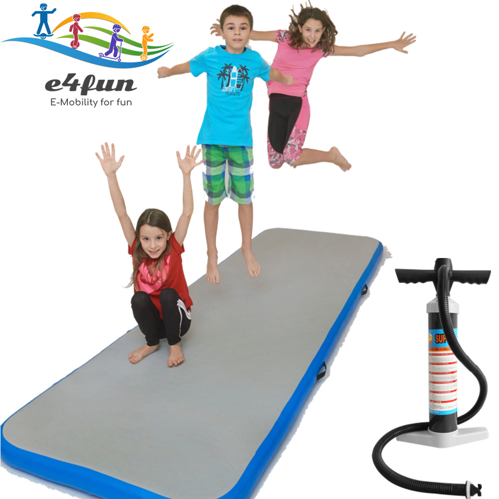 100x100X20CM Aufblasbar Airtrack Air Block Kinder Tumbling Gymnastik matte+Pumpe 
