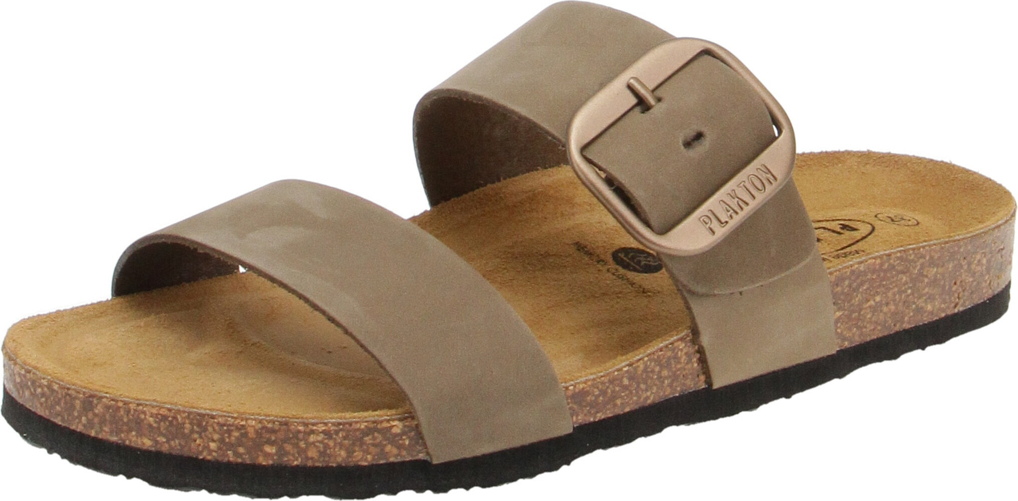 plakton 183004 Rock Nobuck - Damen Schuhe Pantoletten - Kaki, Größe:39 EU 183004 Rock Nobuck-39Kaki