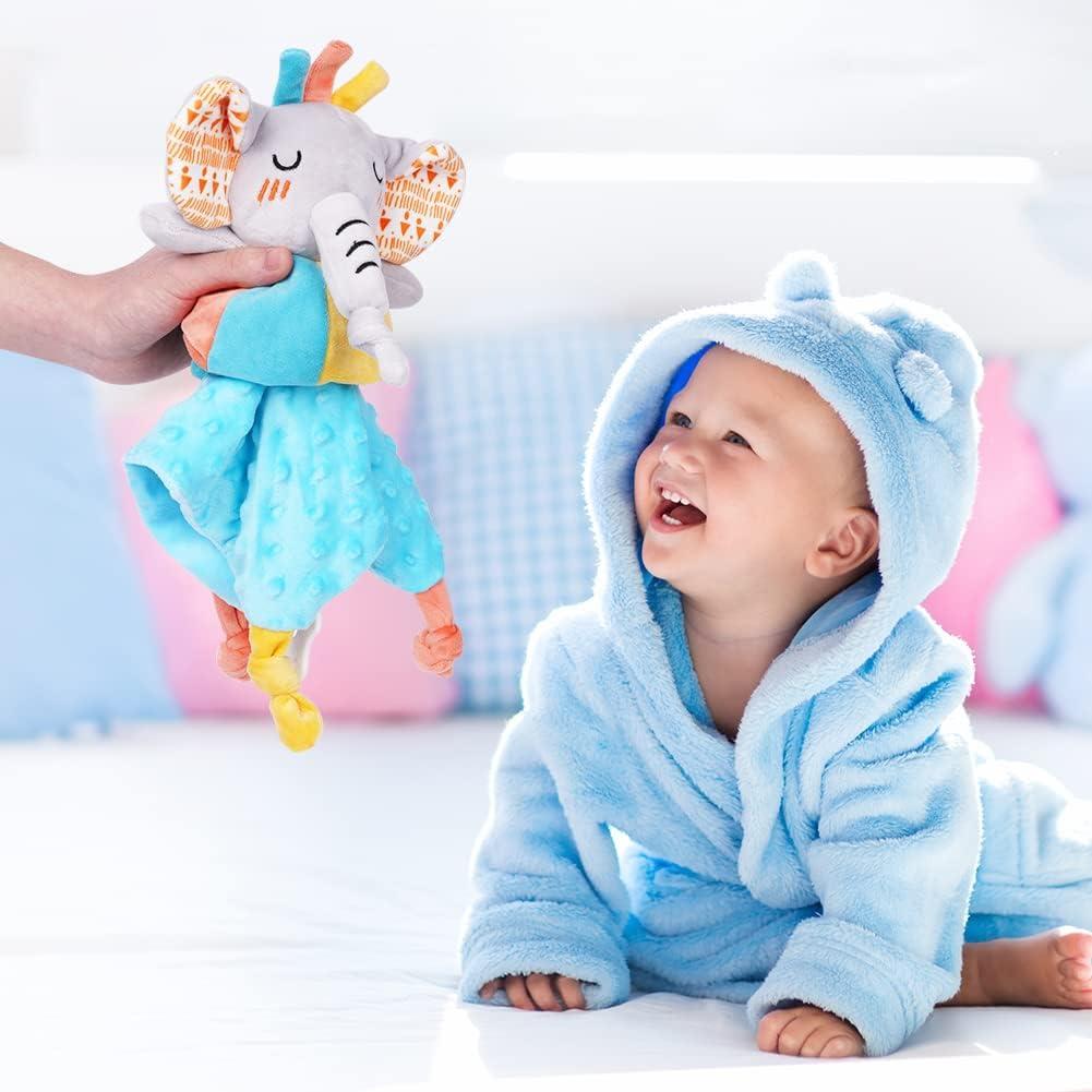 Markenlos Baby Plüschspielzeug - Babyhandtuch - Stofftier - Beruhigungstuch - Rassel - Neugeborenes - Beste Geschenke für Mädchen und Jungen