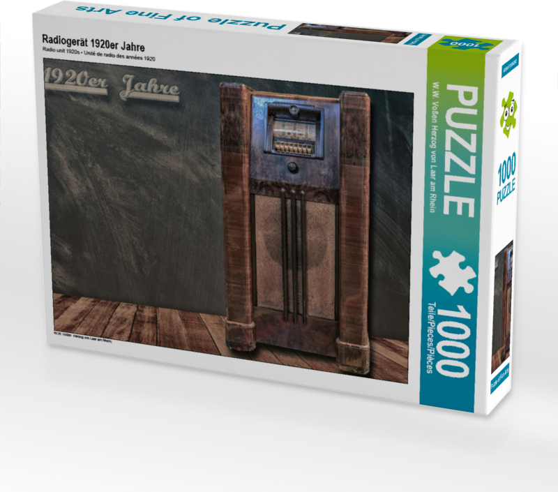 CALVENDO Puzzle Radiogerät 1920er Jahre 1000 Teile Puzzle quer | 1000 Teile Lege-Größe 64x48cm Foto-Puzzle für glückliche Stunden