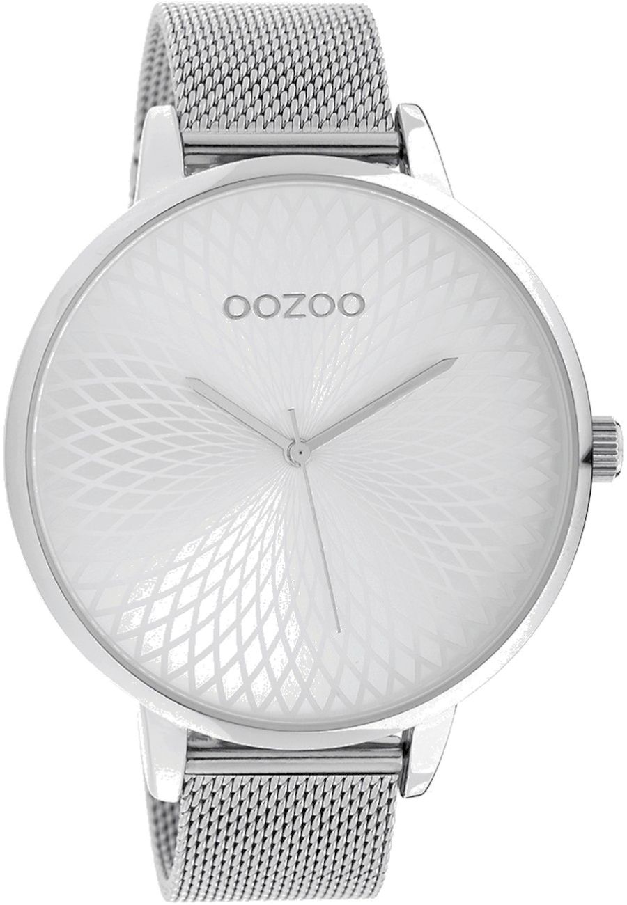 OOZOO náramkové hodinky Dámske strieborné/strieborné C10550