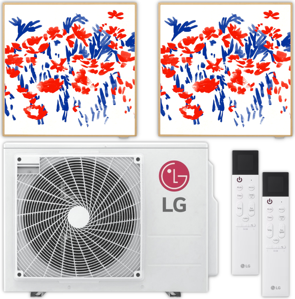 LG Klimaanlagen-Set | ARTCOOL GALLERY | 3,7 kW + 3,7 kW