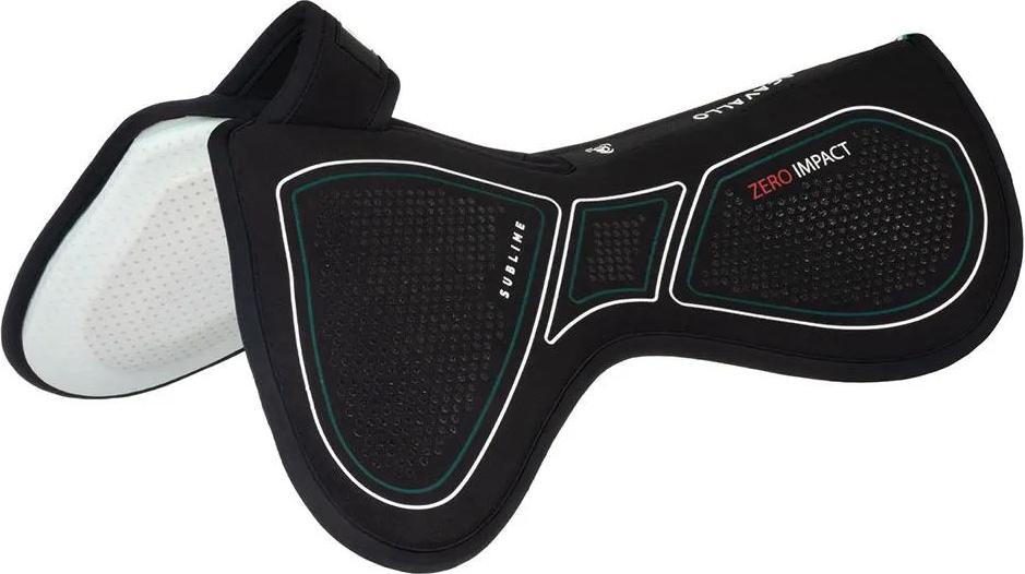 Acavallo Zero Impact Emb Withers Free Front Riser Halfpad Schwarz Schwarz One Size AC902OSBK