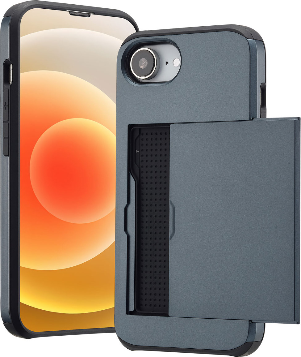 imoshion Zadný kryt s držiakom na karty pre Apple iPhone 16e - Tmavomodrý