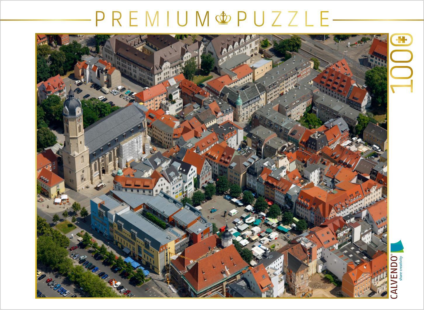 CALVENDO Puzzle Luftbild von Jena | 1000 Teile Lege-Größe 64 × 48 cm Foto-Puzzle für glückliche Stunden