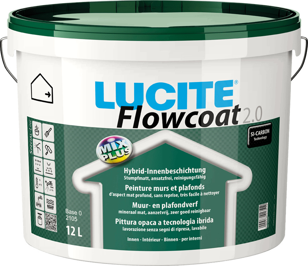 LUCITE® Flowcoat 2.0 Inhalt: 12 Liter weiß 7702497
