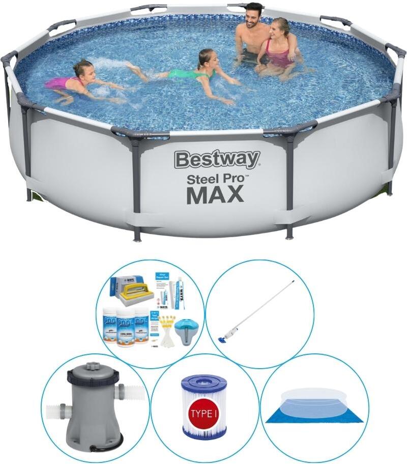 Bestway Steel Pro MAX 305x76 cm Round - 6-dielny - ponuka pre kombinované bazény