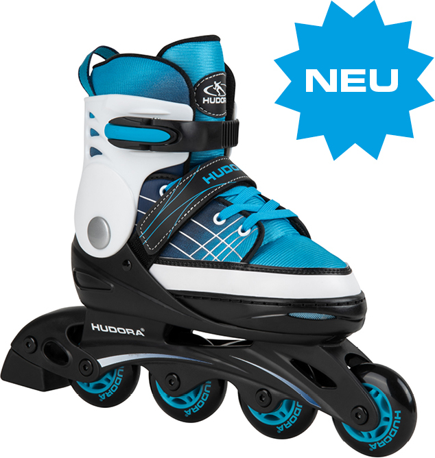 HUDORA Inliner RX-90 - Inline-Skates Für Jugendliche & Erwachsene, Größe 36-46, Softboot Mit Air Vent