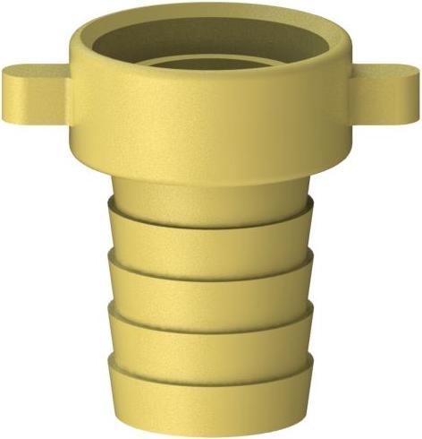 Js Ms-Schlauchverschraubung 2-Teilig,Flachdichtend,3/4"X3/4"