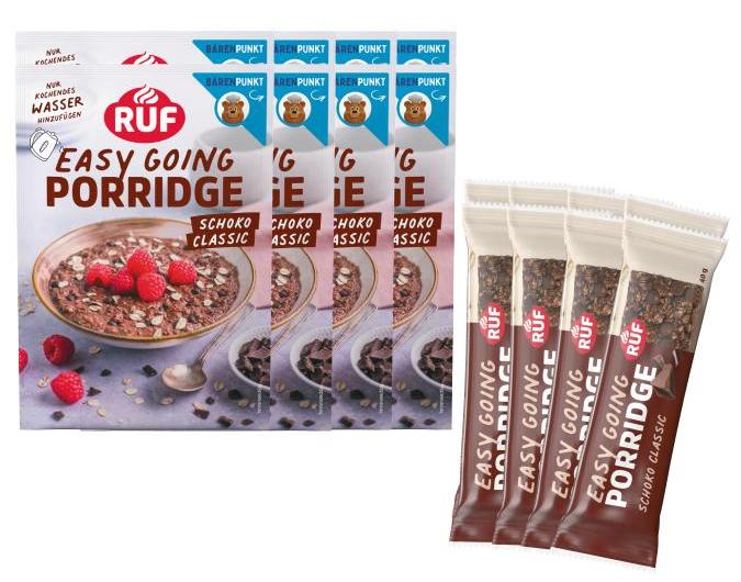 RUF Schoko Porridge + Riegel (16 Stück)