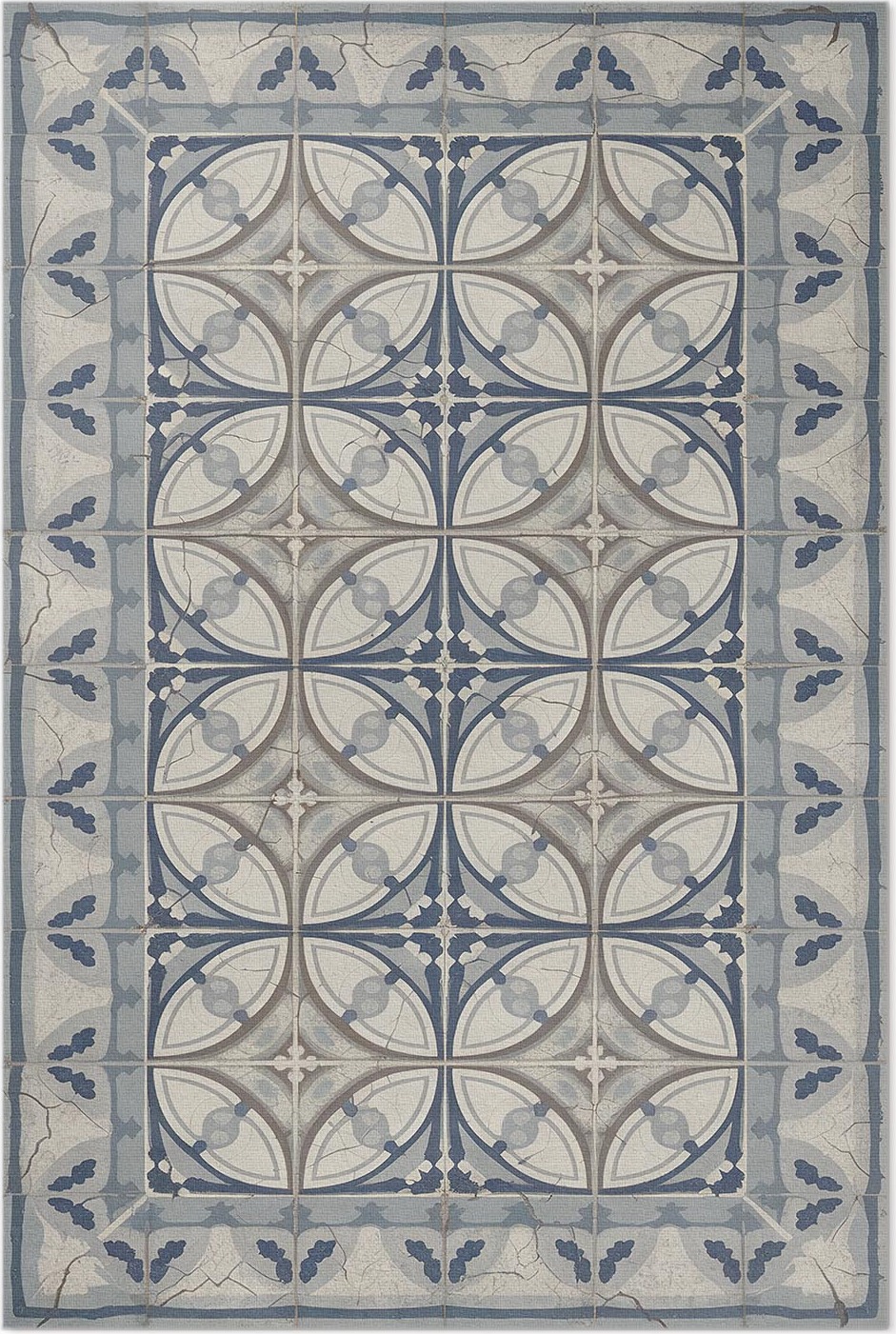 tulup Retro-Mietshaus-Atmosphäre – Vinylteppich – 80x120 cm – Indoor Teppich – Flur – Pflegeleicht – Modern 010260360650000282108