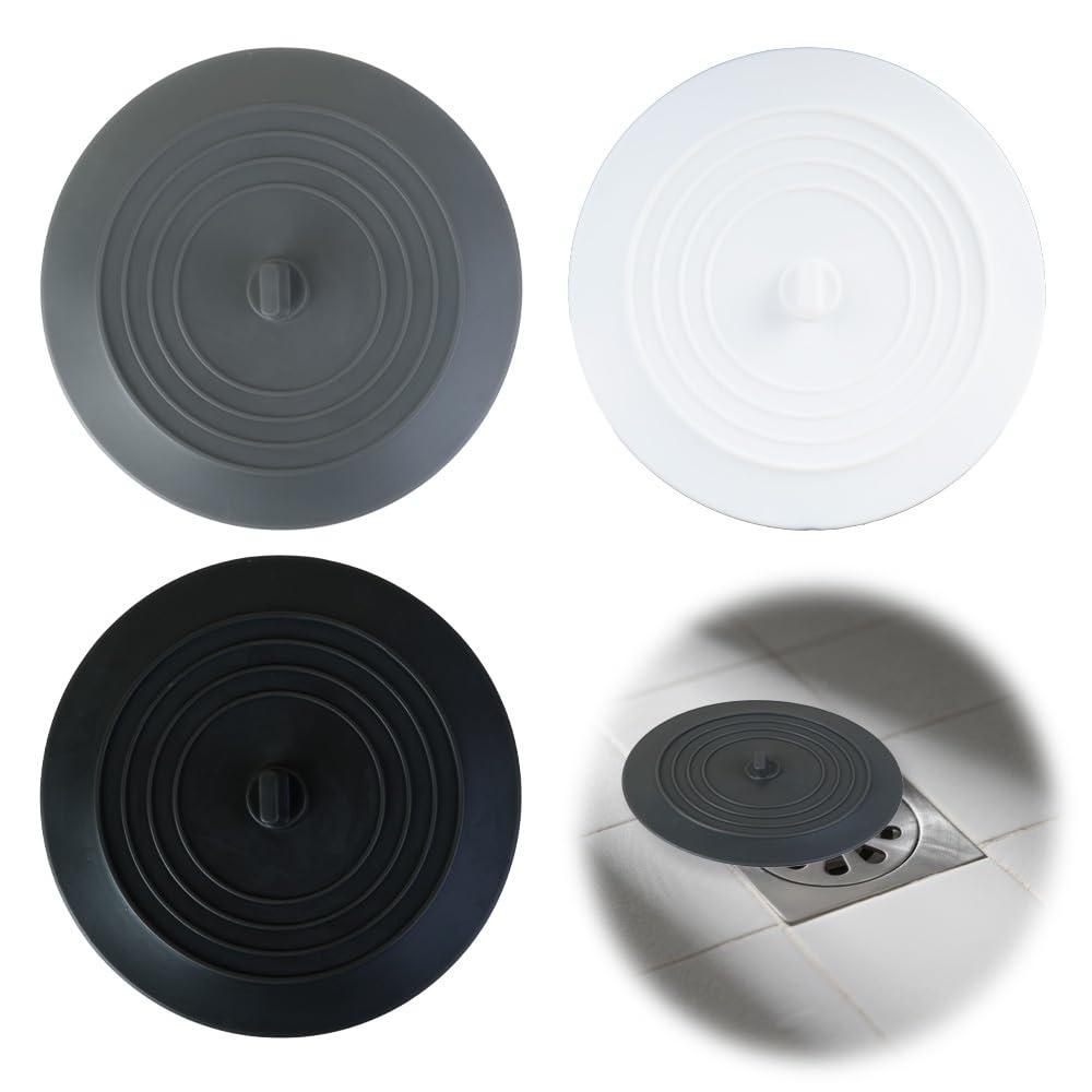 Unbrand 3er Duschabfluss aus Silikon, Abflussabdeckungen, Bad Anti-Geruch-Abflussabdeckung