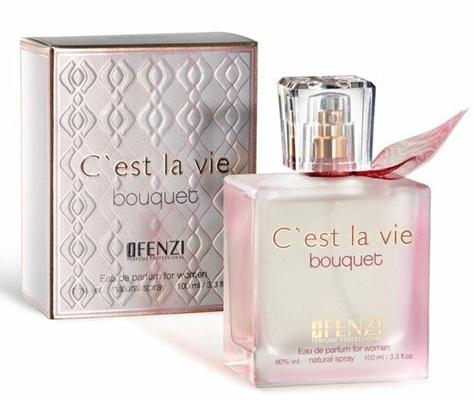 JFenzi C'est La Vie Bouquet Eau de Parfum 100 ml - Kvetinovo-ovocná dámska vôňa so zmyselnou eleganciou