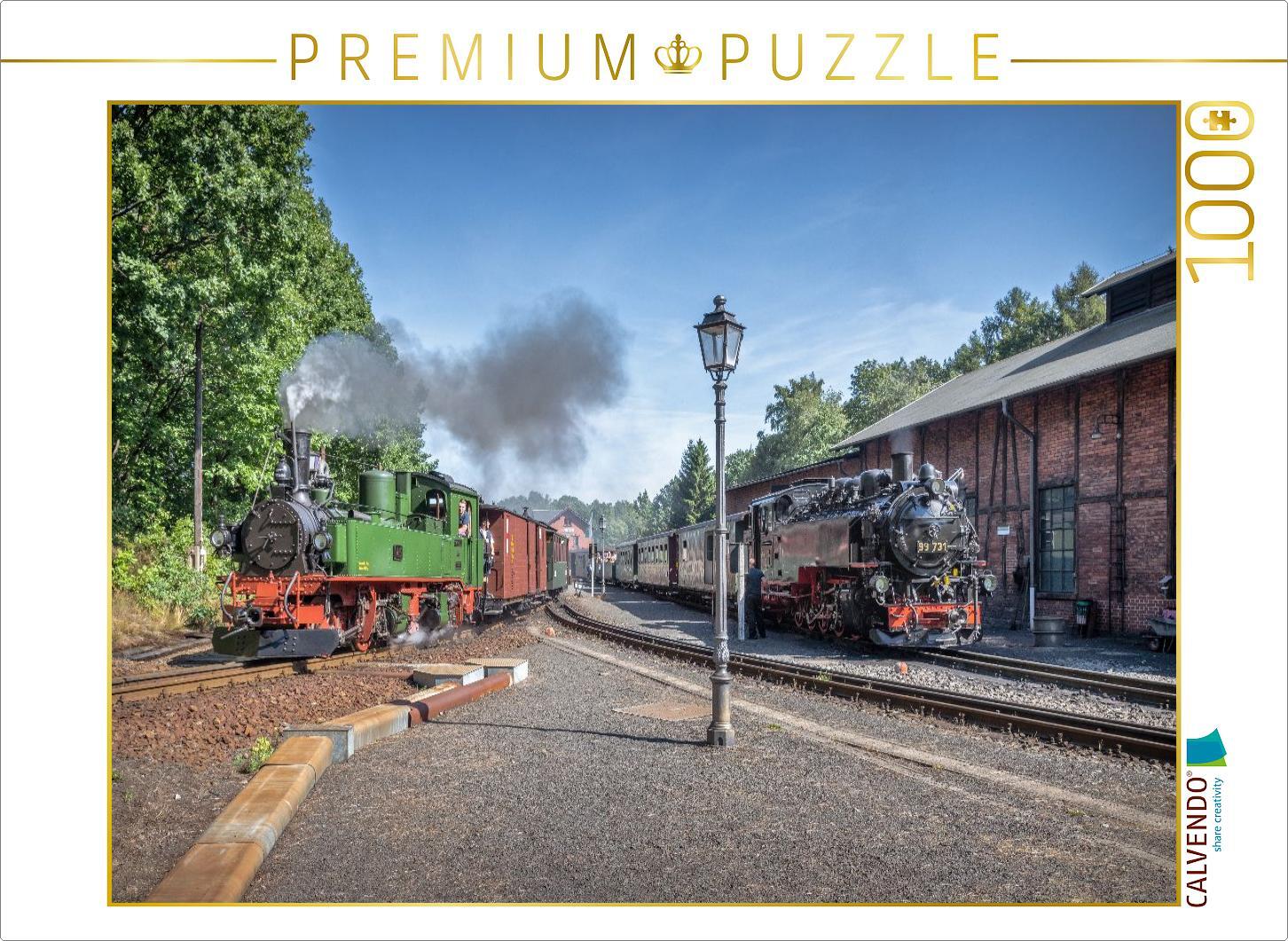 CALVENDO Puzzle Zittauer Schmalspurbahnen | 1000 Teile Lege-Größe 64x48cm Foto-Puzzle für glückliche Stunden