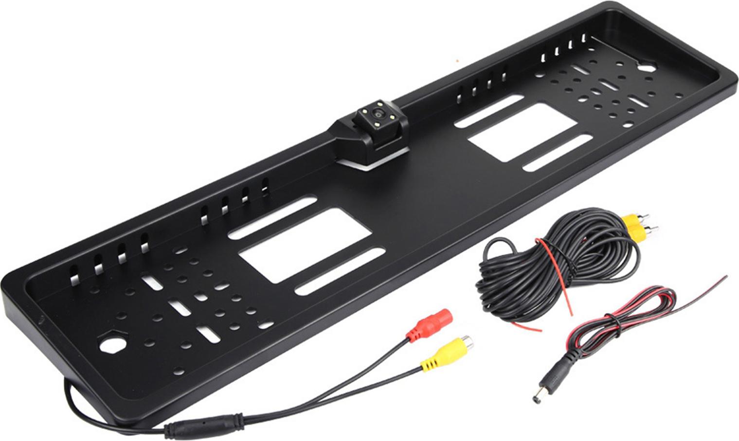 Európske automobily Rámček na tabuľku s evidenčným číslom so spätným chodom -záložná kamera -LED