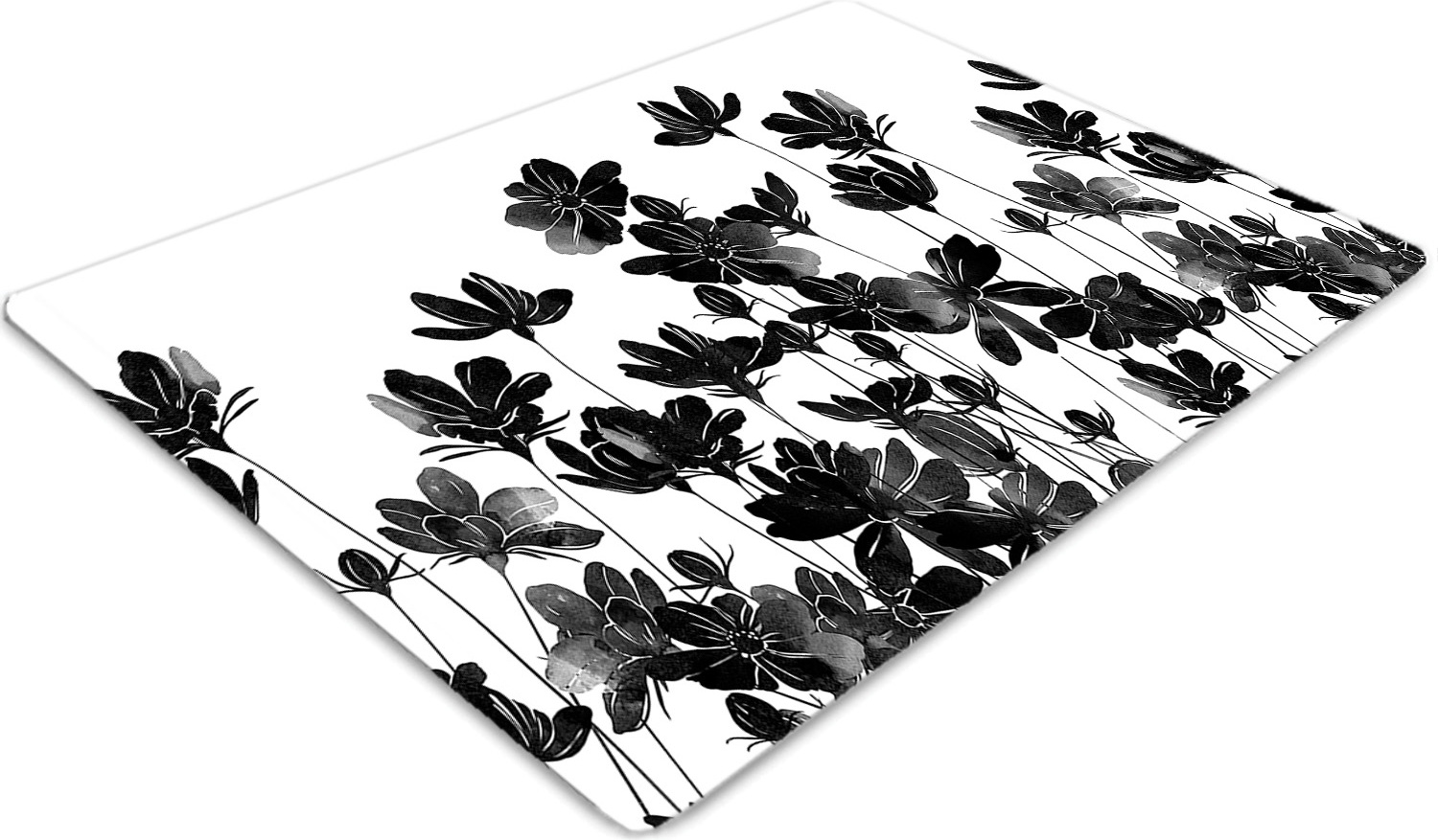 Podlahová ochranná podložka - Ochranná podložka pod stoličku - Podlahová podložka - 100x70 cm - Čierna lúka.