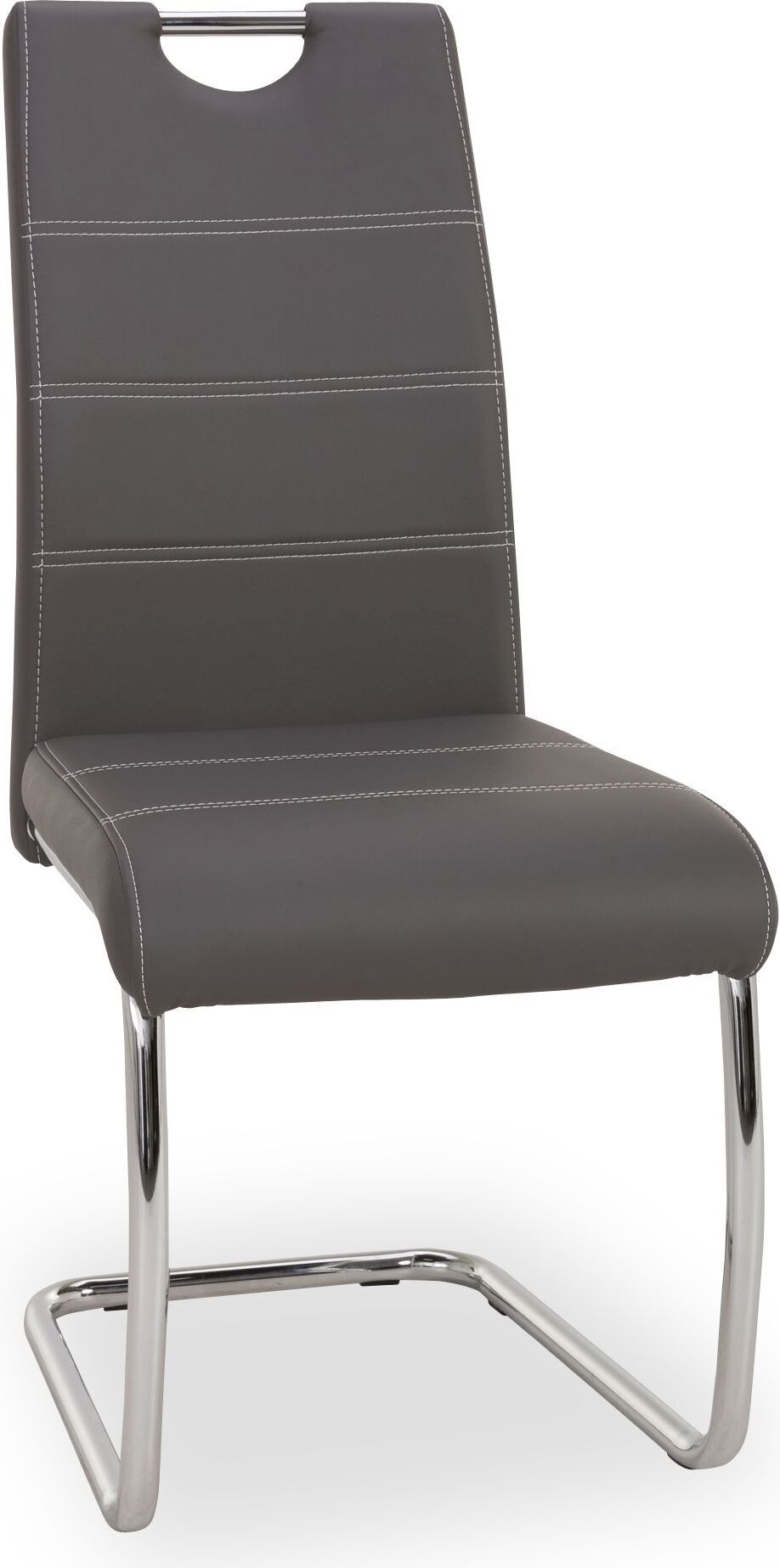 Freischwinger HARPER HANDA BHT 43x98x59 cm grau Polsterstuhl Esszimmerstuhl 999971