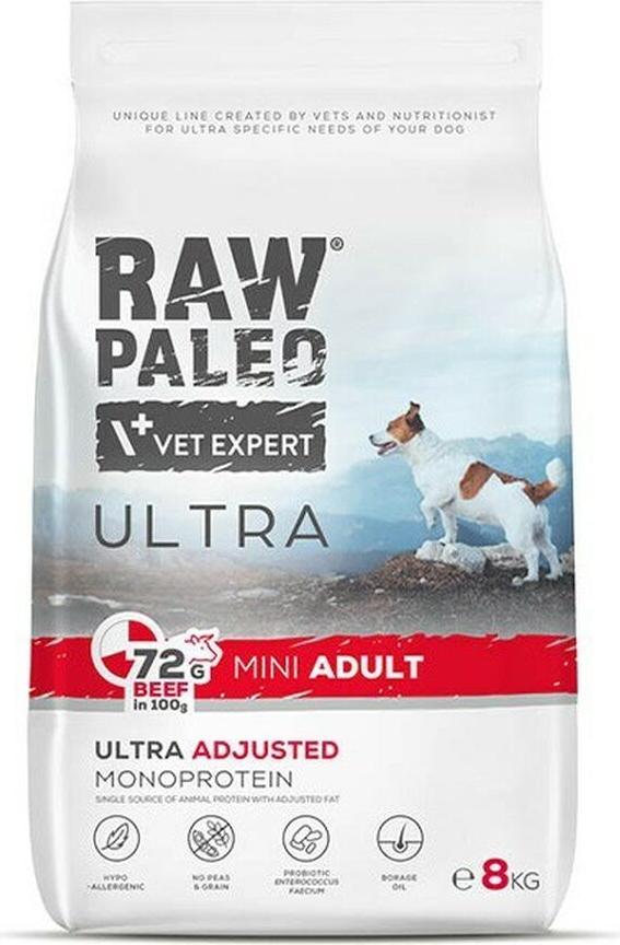 VetExpert VET EXPERT RAW PALEO Ultra Mini Adult Beef - dry dog??food - 8 kg null