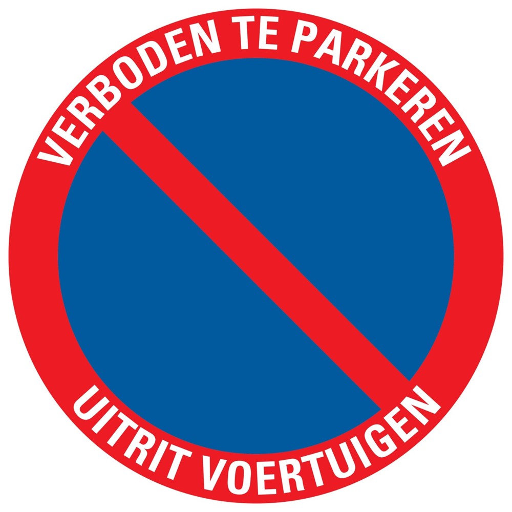 Pickup Schild Rund 300 mm Parkverbot Ausfahrt Vo 1270300843