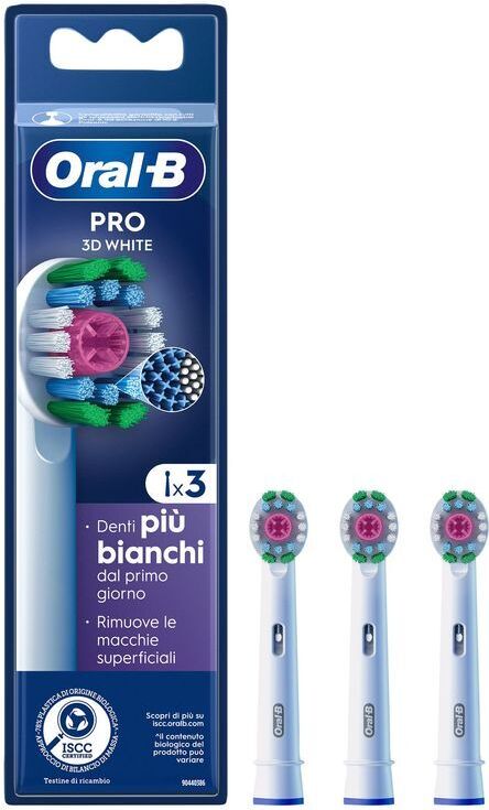 Náhradné hlavice Oral-B Pro 3D White, 3 hlavice