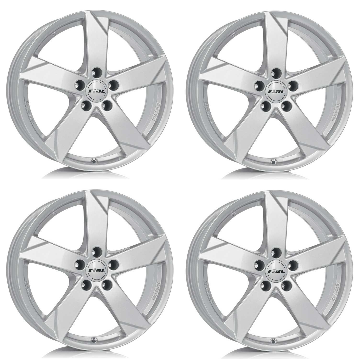 4 Rial Felgen Kodiak 7.5x17 ET45 5x112 SIL für SEAT Altea Ateca Leon Tarraco Tarraco FR 4-KK75745B61-0