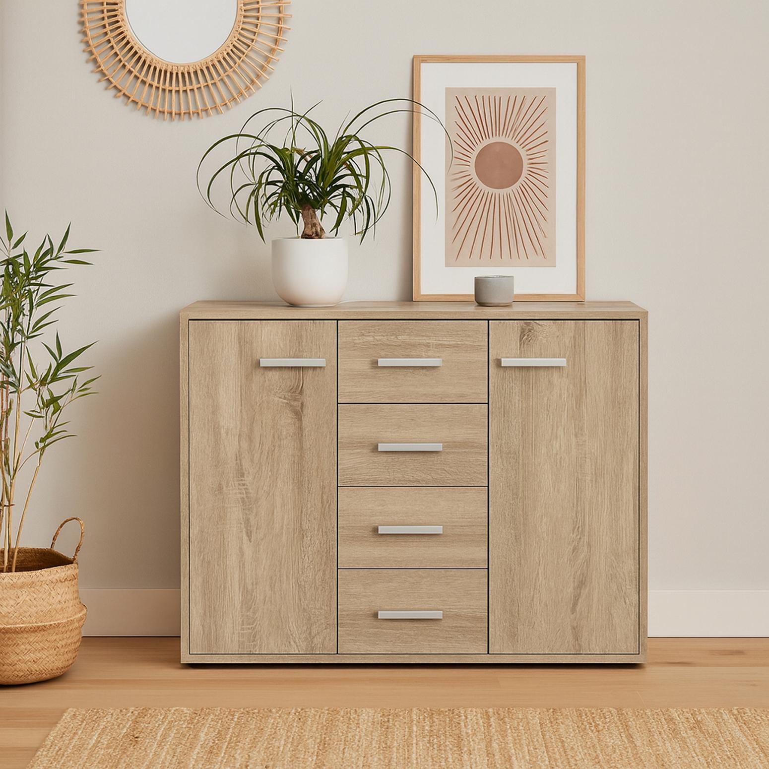 Kommode Nina mit 4 Schubladen HTI-Line 298991