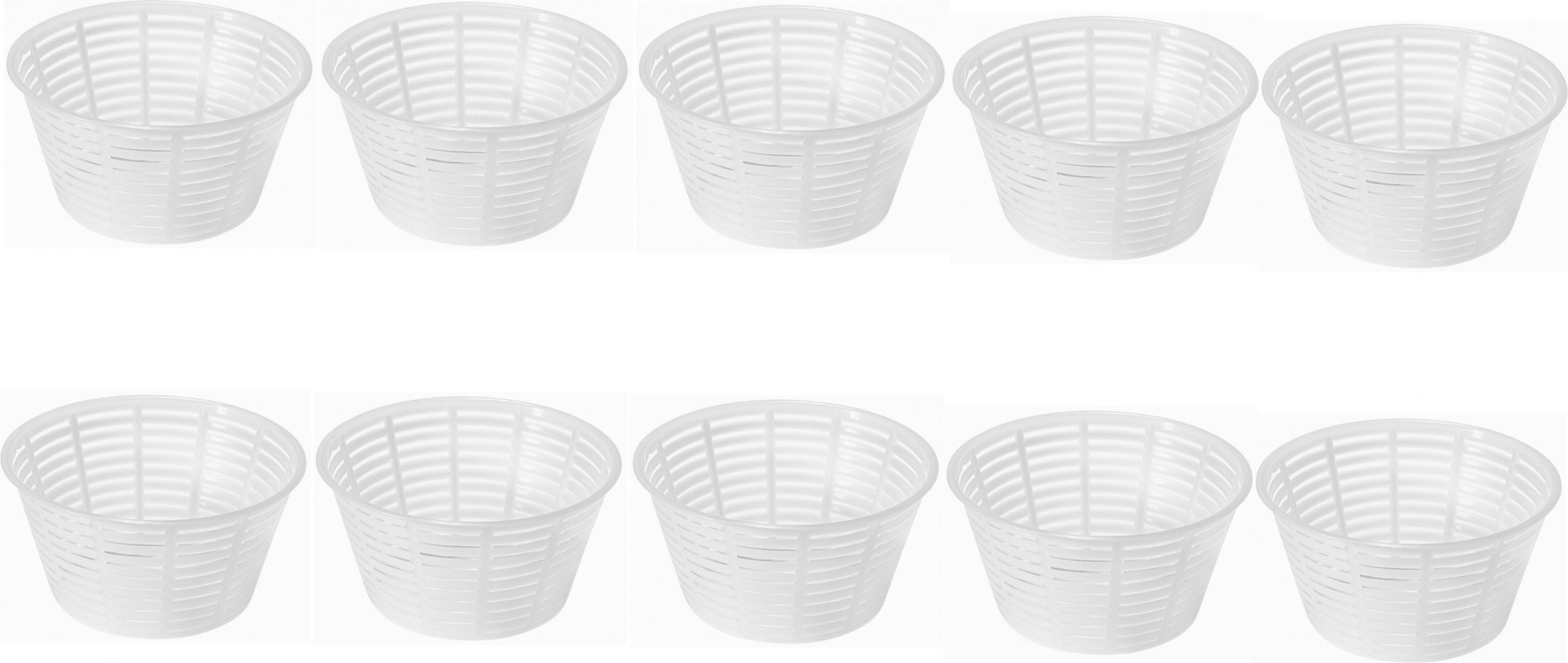 Alcofermbrew 10 x Käseform 12x6.3cm - 0.5kg, Käse Form, Kaseform, Kase Form, Käse Formen, Käseformen