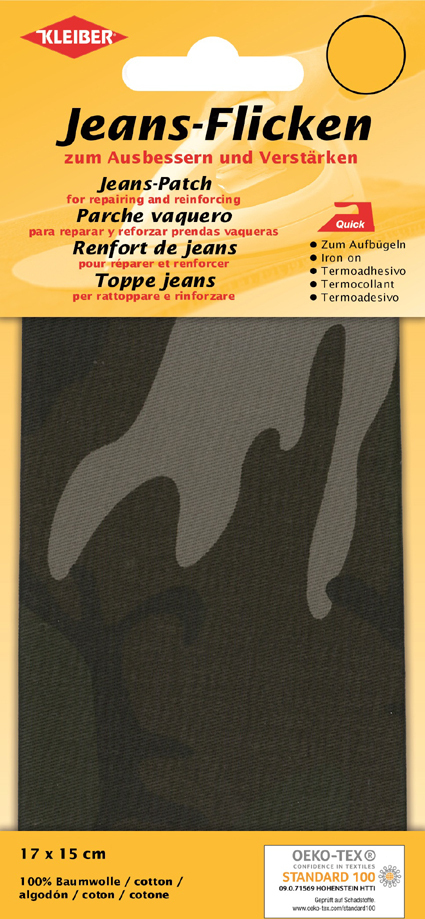 KLEIBER + CO GMBH Kleiber Jeans-Bügelflicken, camouflage 34209