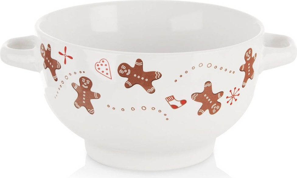 Artemis Suppenschüssel Suppenschale Flocken Lebkuchen Weihnachts-750 ml
