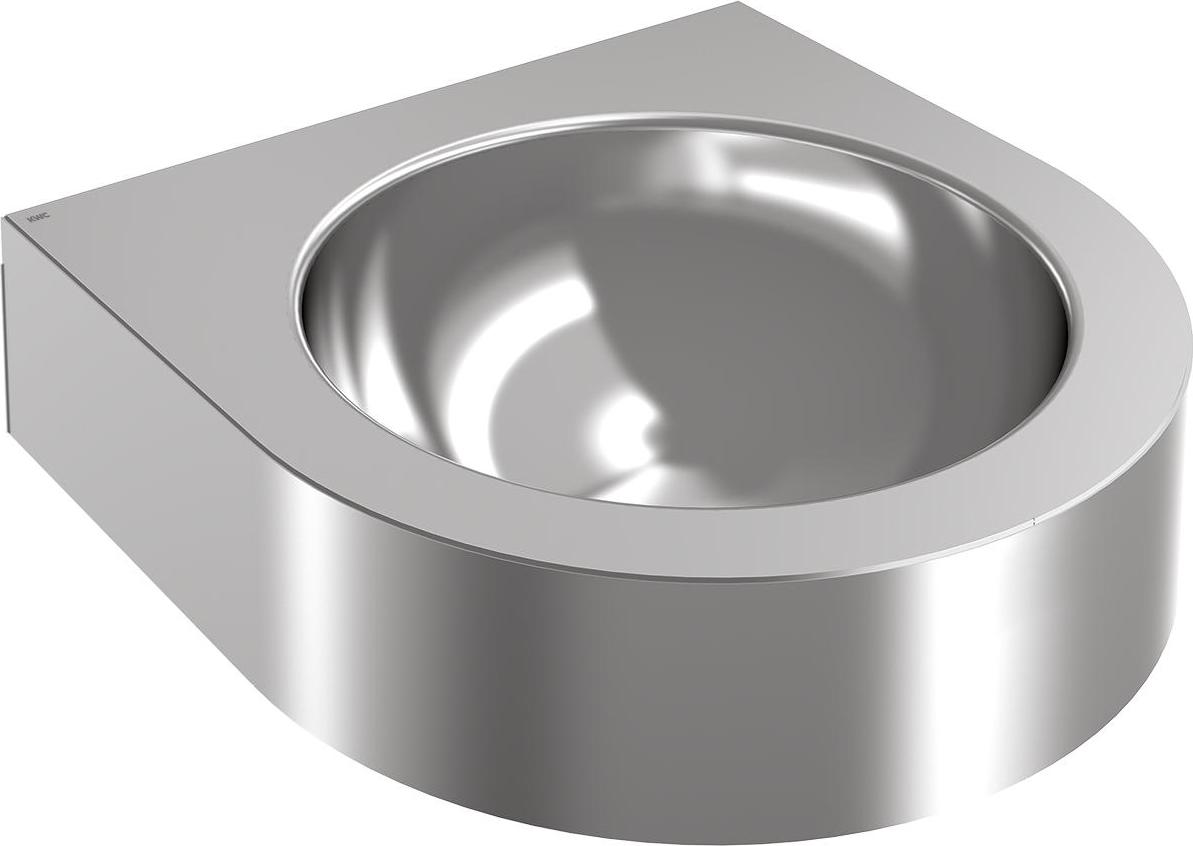 KWC AR Einzelwaschtisch, ANIMA, Edelstahl, 345x118x350 mm, halbrund 2030072330