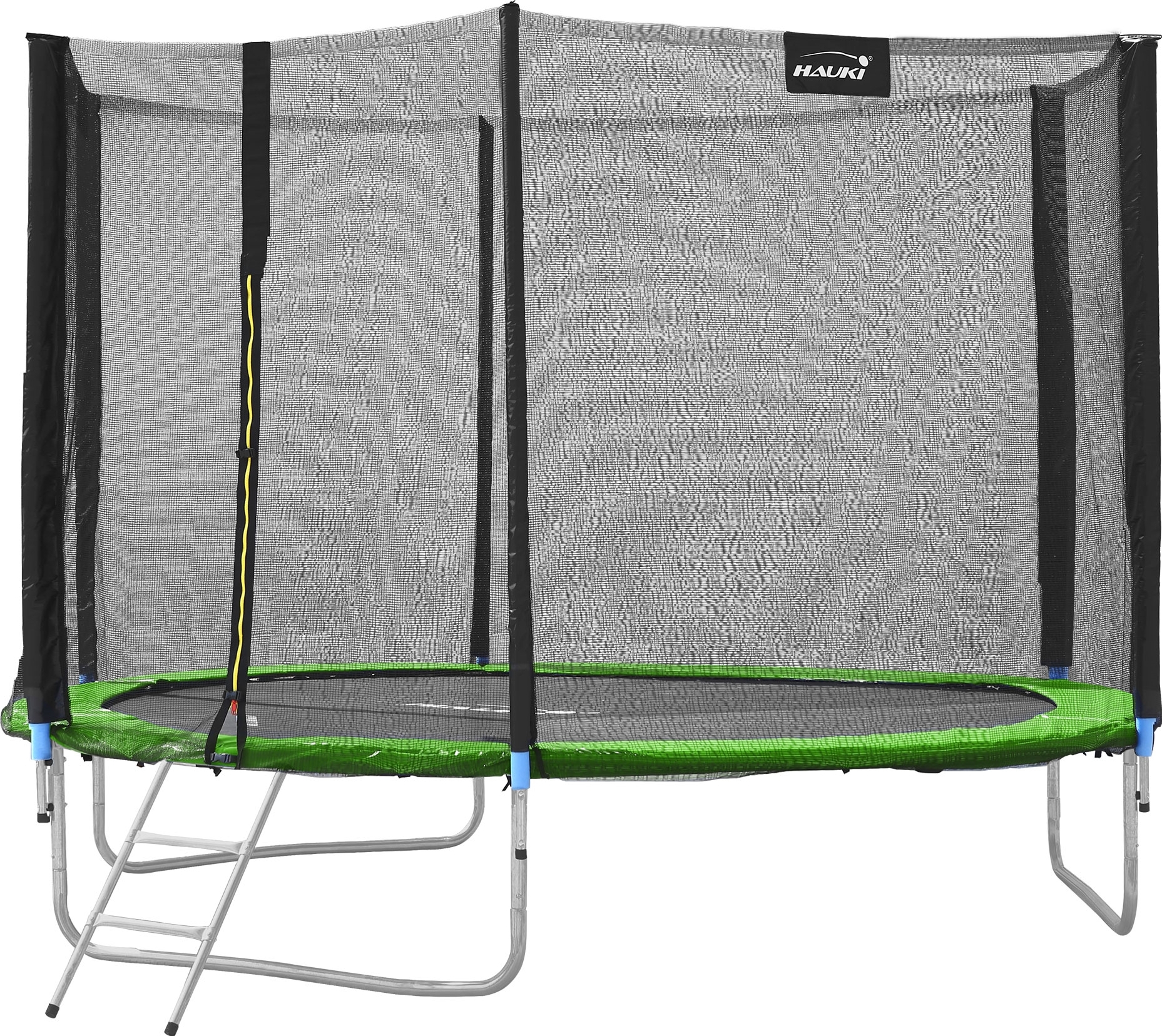 Hauki trampolína vonkajšia Ø305 cm, testovaná GS, kompletná sada pre deti - do 150 kg, zelená