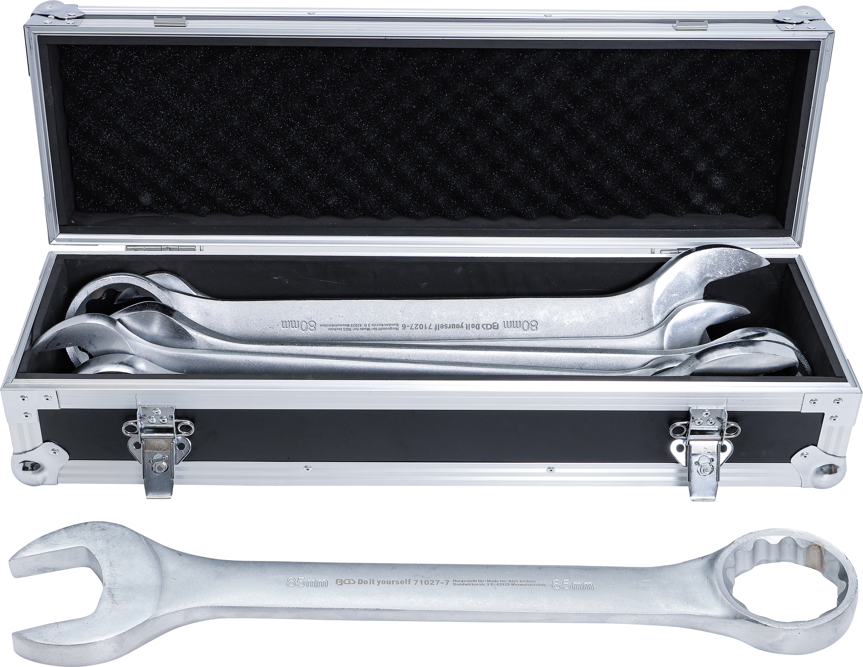 BGS Technik Maul-Ringschlssel-Satz | XXL | SW 55 - 85 mm | 7-tlg. 71027