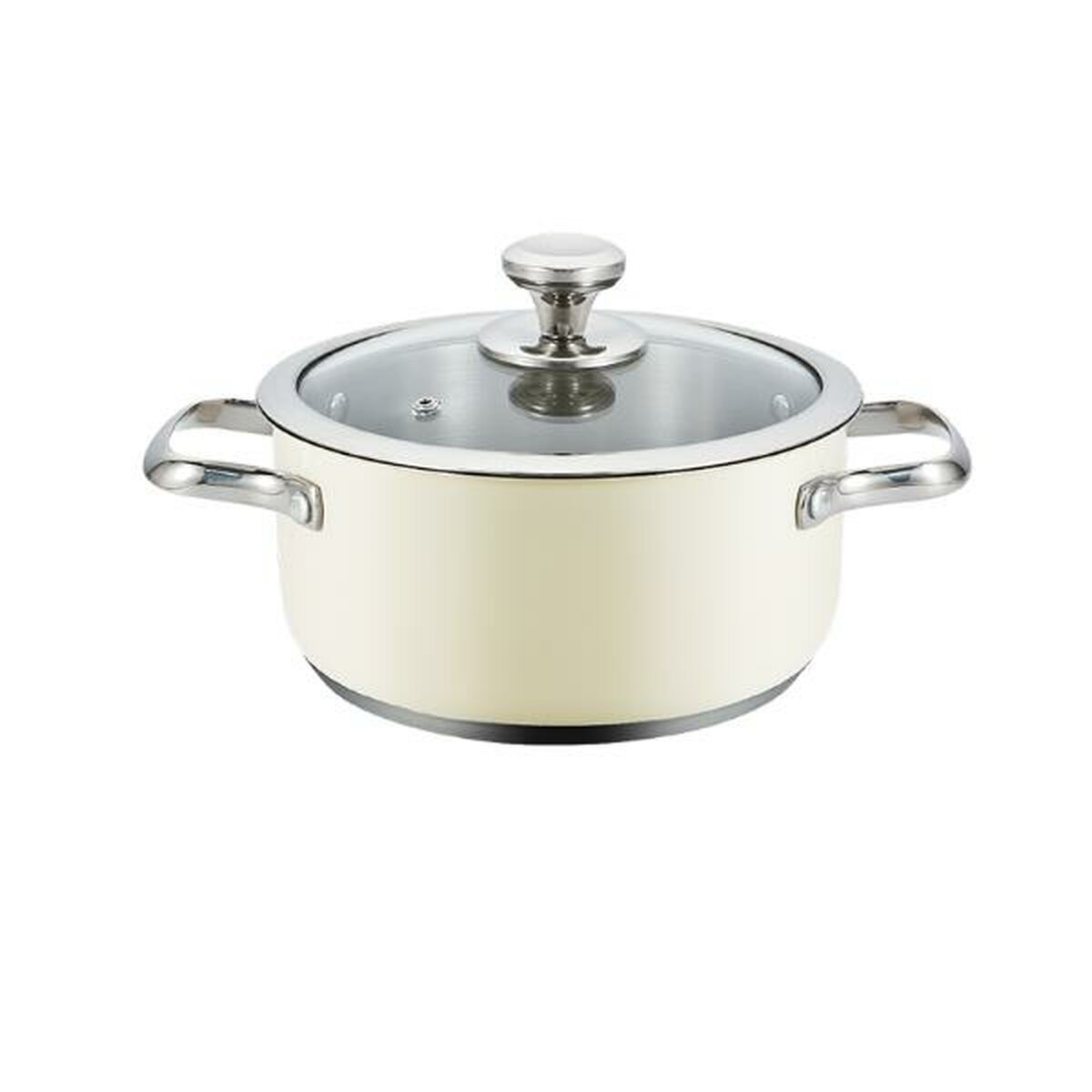 Big Buy Cooking Topf mit Deckel Haeger PA-20H.007A Beige Ø 20 cm