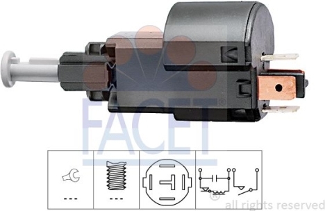 1 Bremslichtschalter FACET 7.1156 Italy - OE Equivalent für OPEL