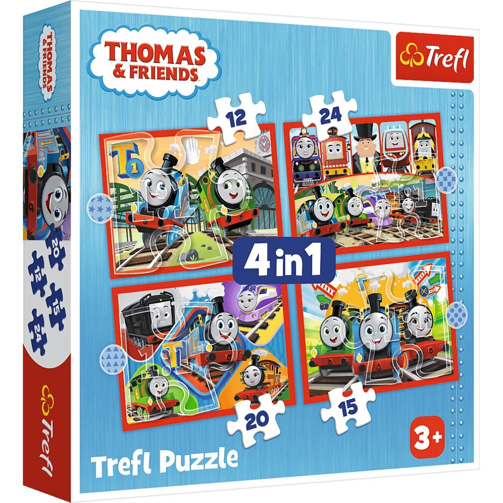 TREFL Puzzle Thomas die Lokomotive 4in1 (35,48,54,70 Teile)