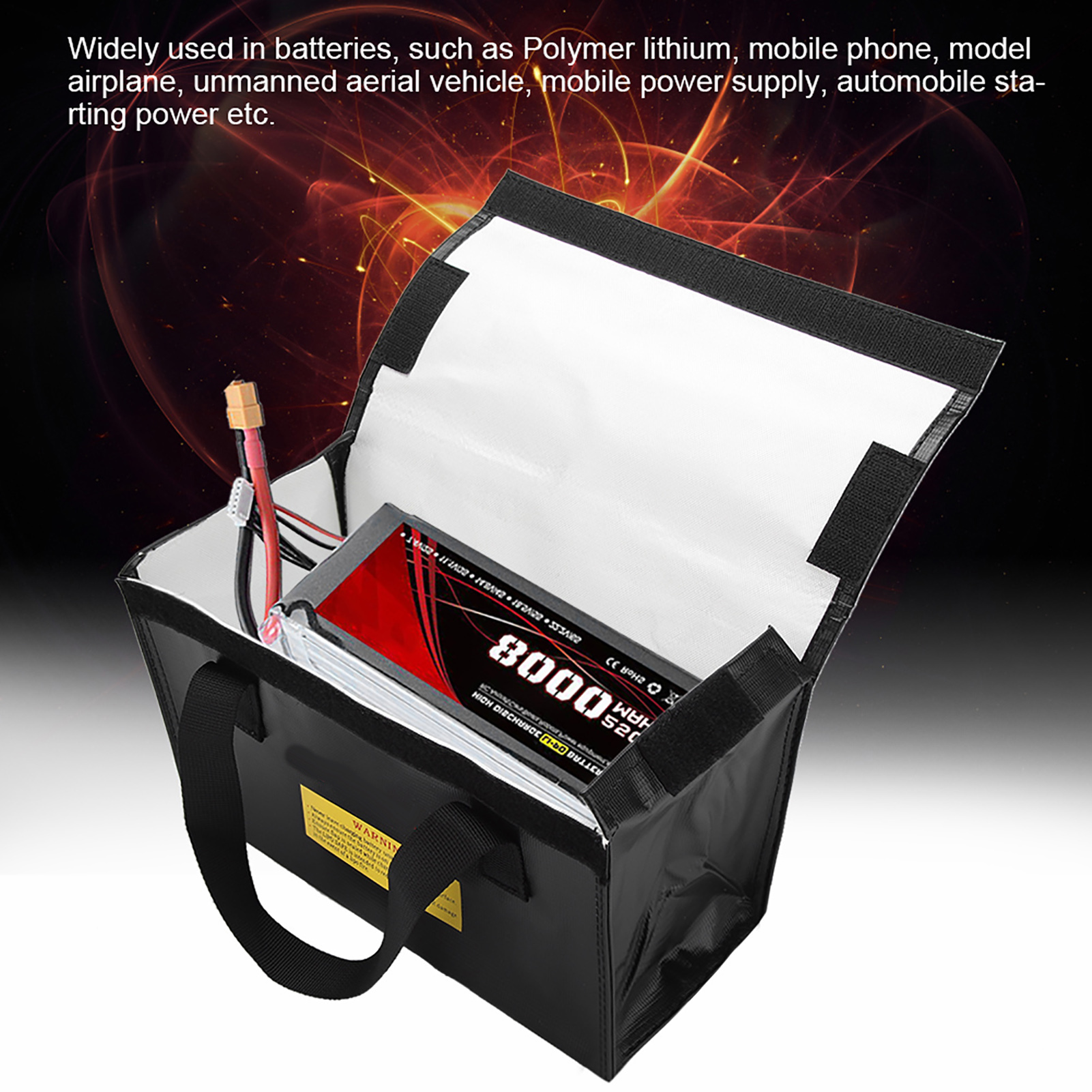 Cocosity Explosionssichere Tasche,Lipo Tasche,Explosionssichere Akkutasche,Explosionssichere Lipo Tasche,Lipo Ladetasche