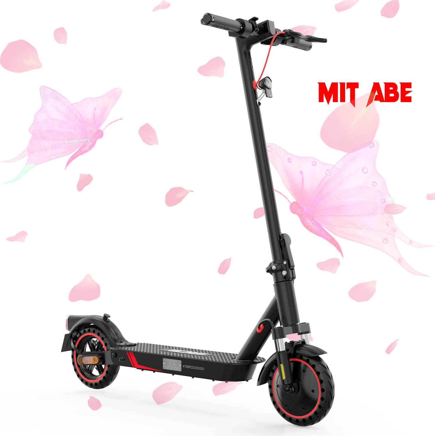 RCB E-Scooter mit Straßenzulassung 25km/19km/h 36V7.8Ah Elektroroller bis 120kg APP