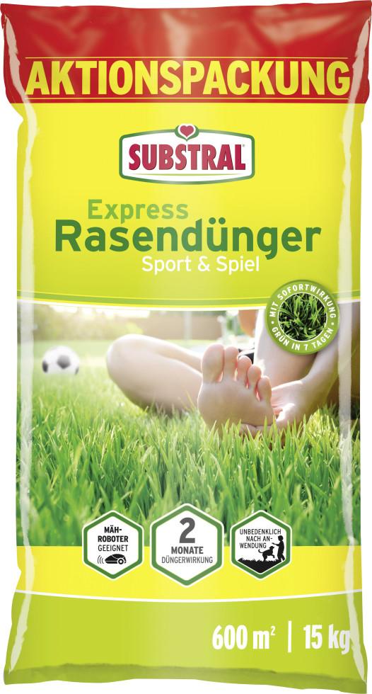 Substral Express Rasendünger Sport & Spiel für 600 m² 15 kg Aktionspackung 72000